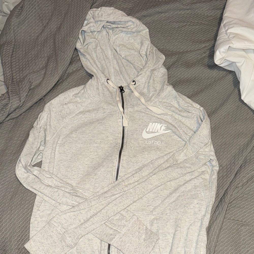 Nike Gray Zip-Up Hoodie
